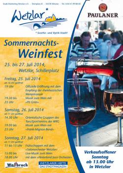 22. Sommernachtsweinfest Wetzlar