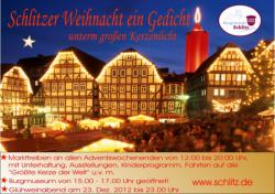 Weihnachtsmarkt in Schlitz