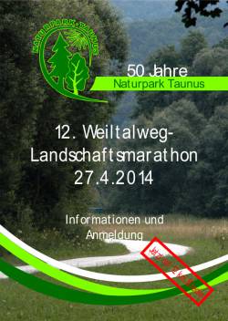 12. Weiltalweg-Landschaftsmarathon