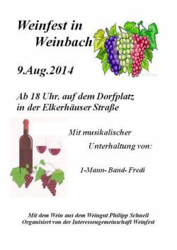 Weinfest in Weinbach 2014