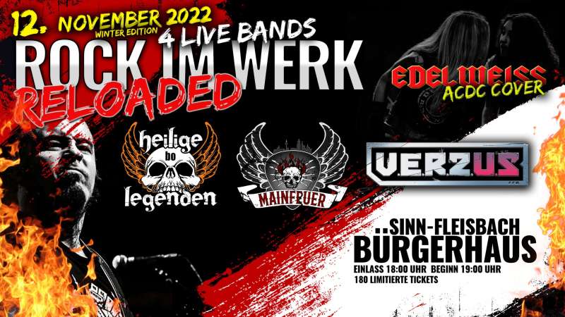 Rock im Werk - 4 Live Bands Sinn-Fleisbach