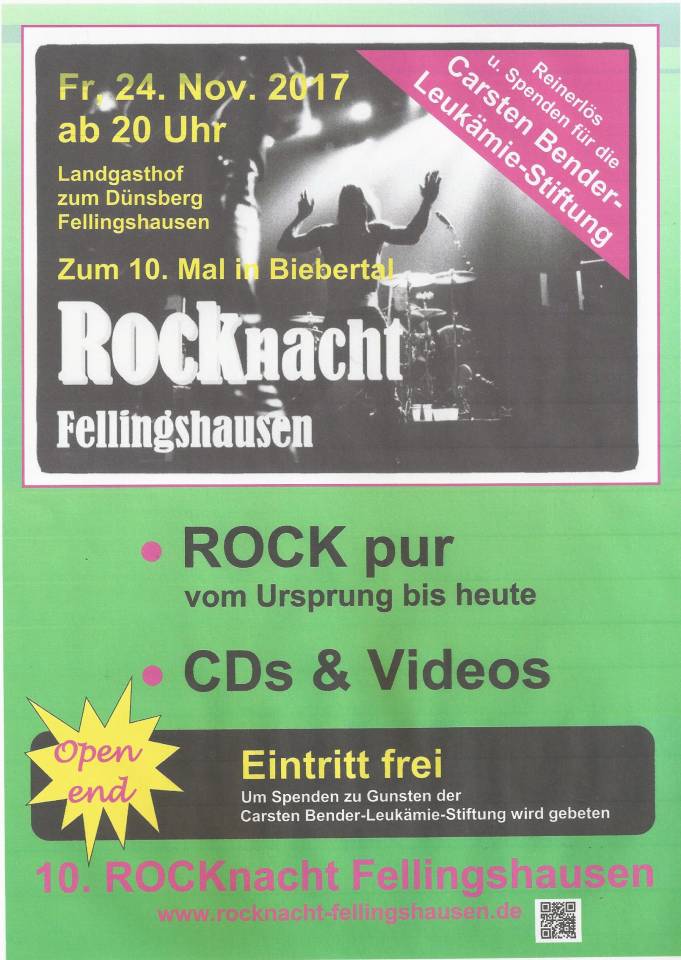 10. ROCKnacht Fellingshausen | Veranstaltung | Freizeit Mittelhessen