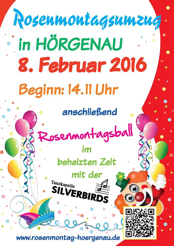 Rosenmontagszug Hörgenau 2016