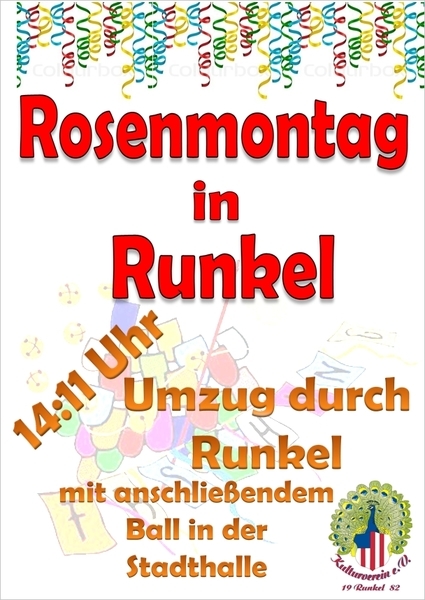 Rosenmontagszug in Runkel 2018