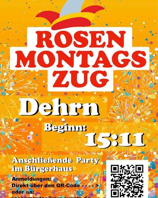 Rosenmontagszug Dehrn 2023