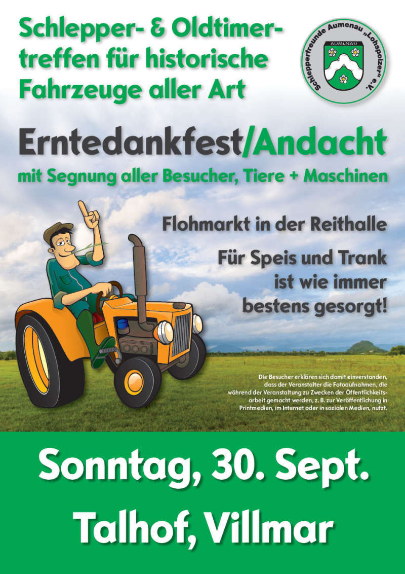 Schleppertreffen und Erntedankfest in Villmar