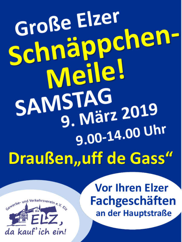 Schnäppchenmeile Elz 2019