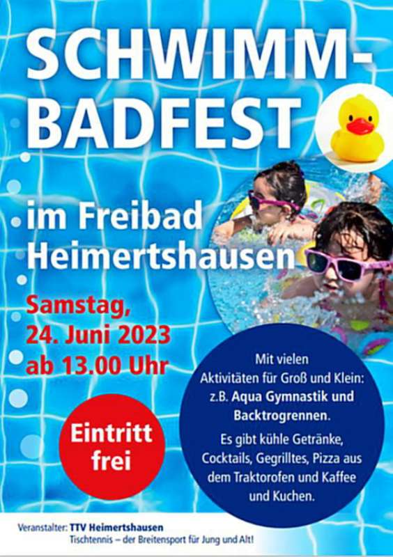 Schwimbadfest Freibad Heimertshausen