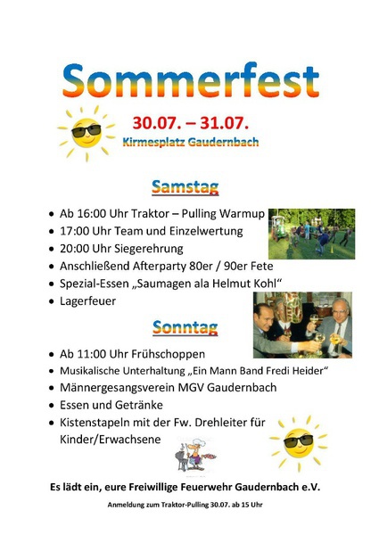 Sommerfest und Traktor Pulling