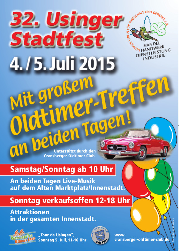 32. Stadtfest Usingen mit Oldtimertreffen