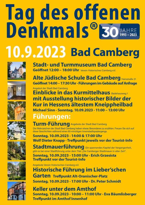 Tag des offenen Denkmals Bad Camberg 2023