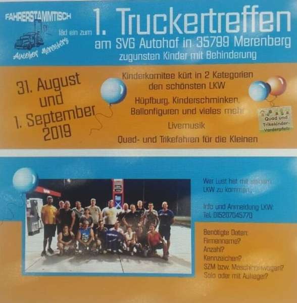 1.Truckertreffen zugunsten Kindern mit Behinderung