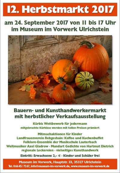 12. Ulrichsteiner Herbstmarkt