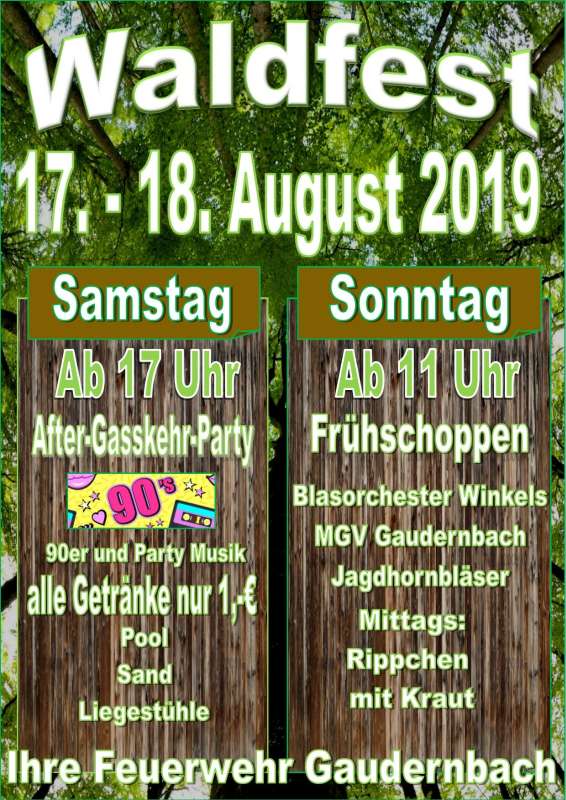 Waldfest Gaudernbach 2019