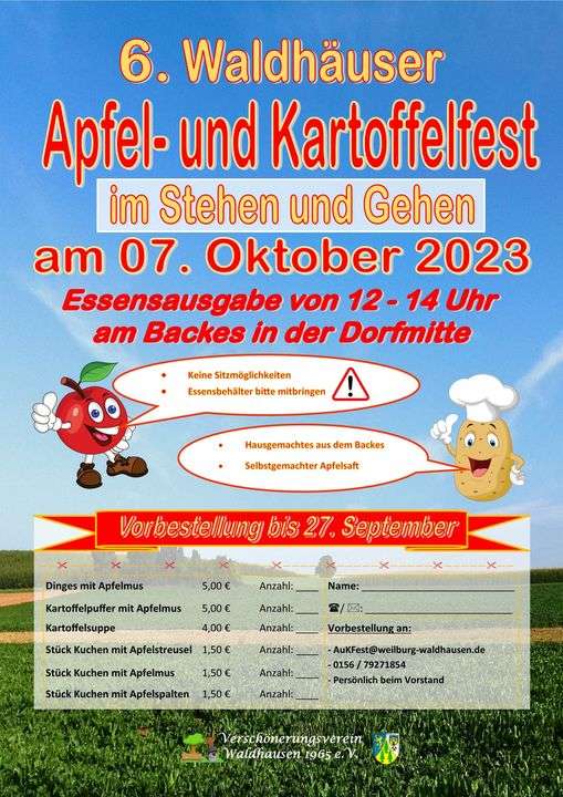 6. Waldhäuser Apfel- und Kartoffelfest