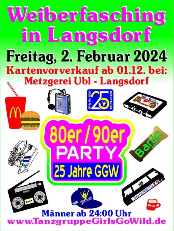 Weiberfasching in Lich-Langsdorf 2024