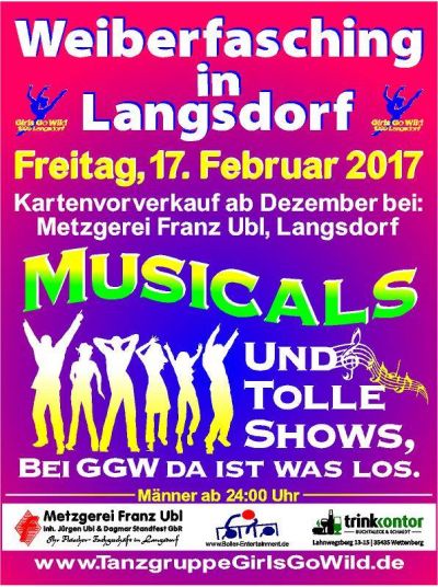 Weiberfasching in Langsdorf 2017