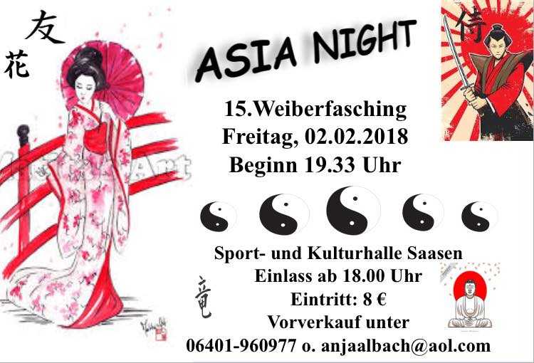 Weiberfasching in Saasen 2018