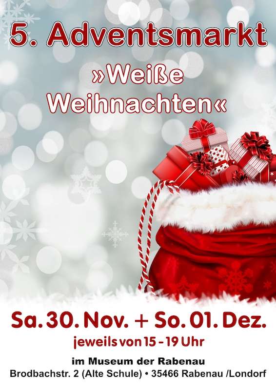 5. Adventsmarkt - Weiße Weihnachten im Museum der Rabenau