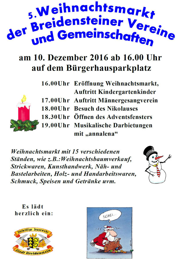 Weihnachtsmarkt Biedenkopf 2016