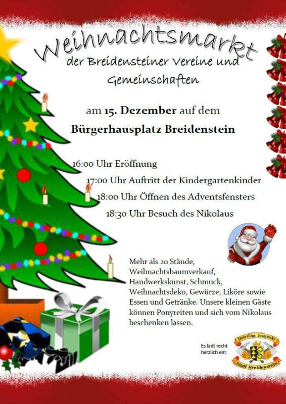 6. Weihnachtsmarkt Breidenstein