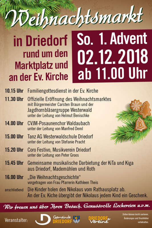 Weihnachtsmarkt Driedorf 2018