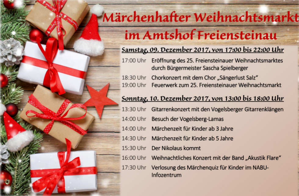 25. Märchenhafter Weihnachtsmarkt im Blauen Eck Freiensteinau