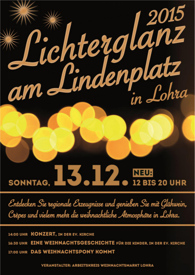 Weihnachtsmarkt Lohra 2015