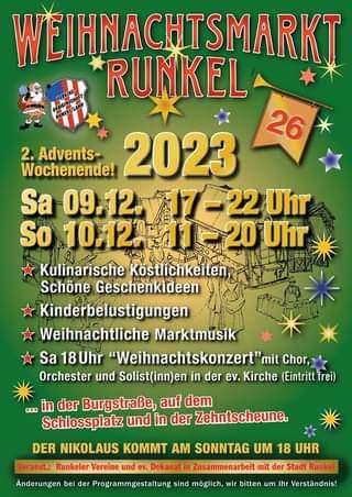 Weihnachtsmarkt Runkel 2023