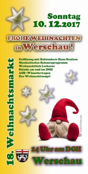 18. Weihnachtsmarkt in Werschau