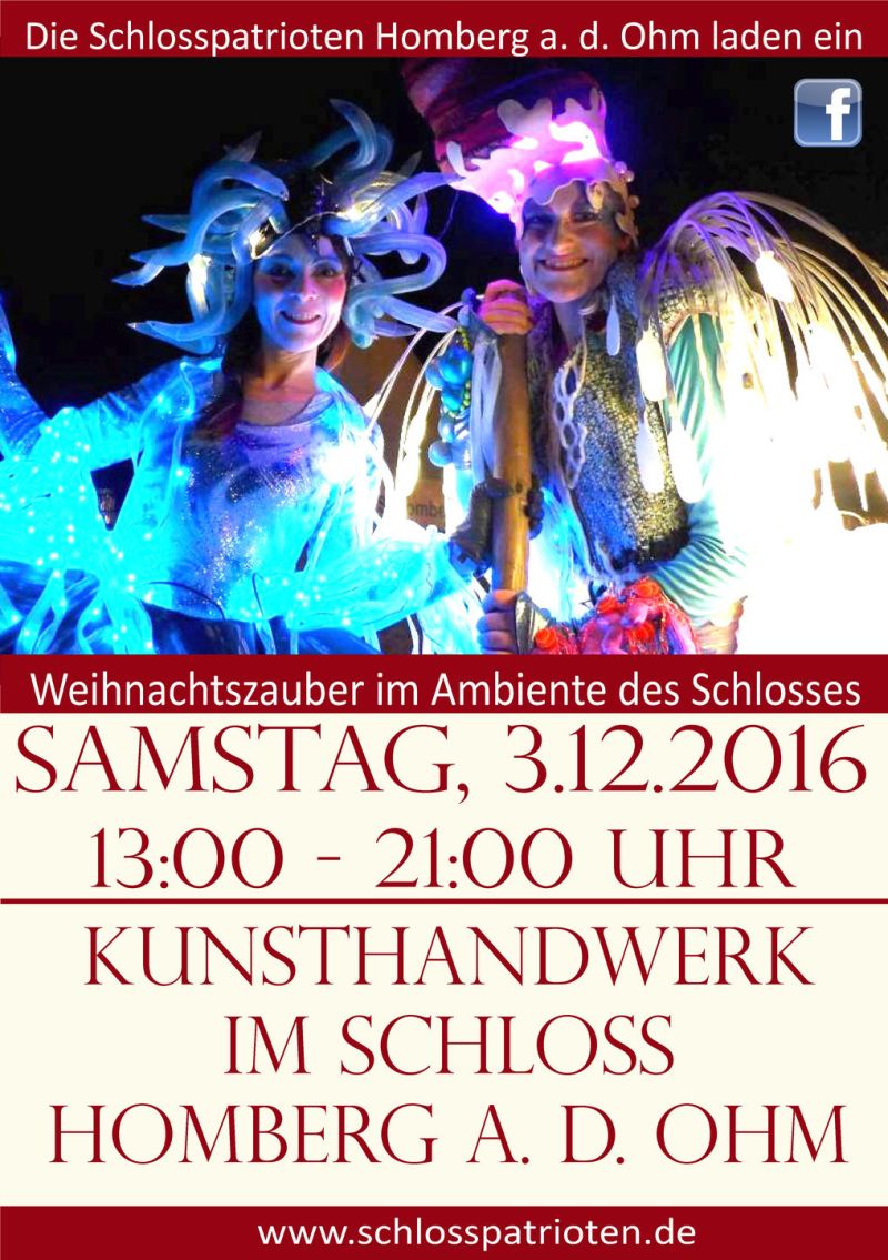 Weihnachtszauber im Schloss Homberg (Ohm) 2016