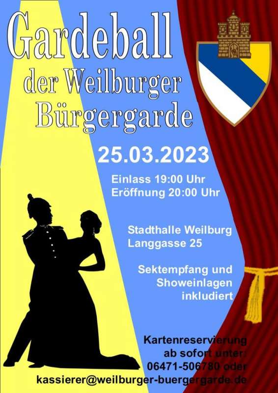 Gardeball der Bürgergarde Weilburg 2023