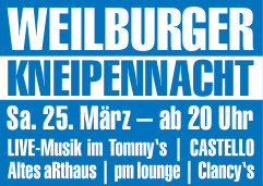 Weilburger Kneipennacht 2023