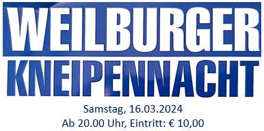 Weilburger Kneipennacht 2024