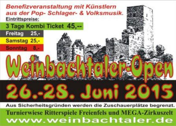 Weinbachtaler Open 2015