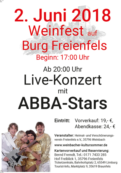 Weinfest auf Burg Freienfels &amp; Abba Stars