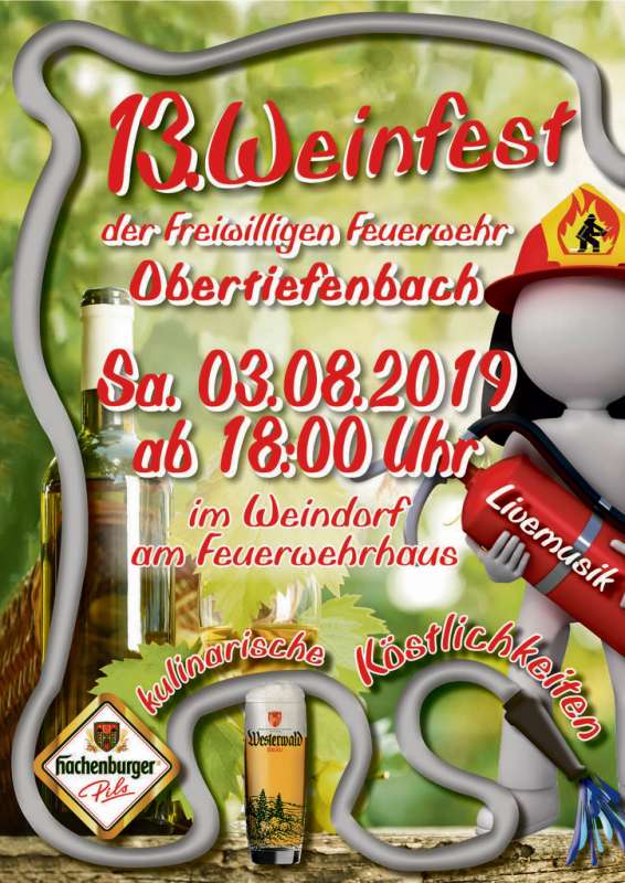 13. Weinfest der Feuerwehr Obertiefenbach