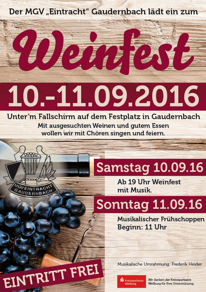 Weinfest Gaudernbach 2016
