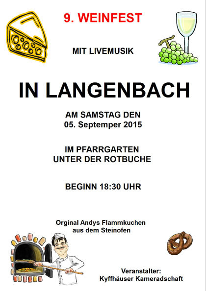 Weinfest Langenbach 2015