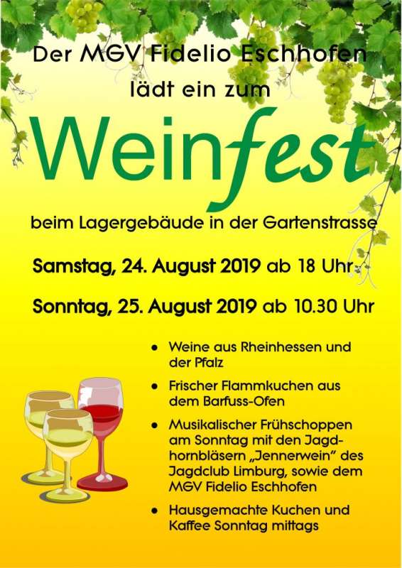 Weinfest des MGV Fidelio Eschhofen