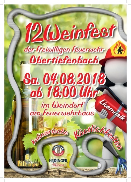 12. Weinfest der Feuerwehr Obertiefenbach im Weindorf