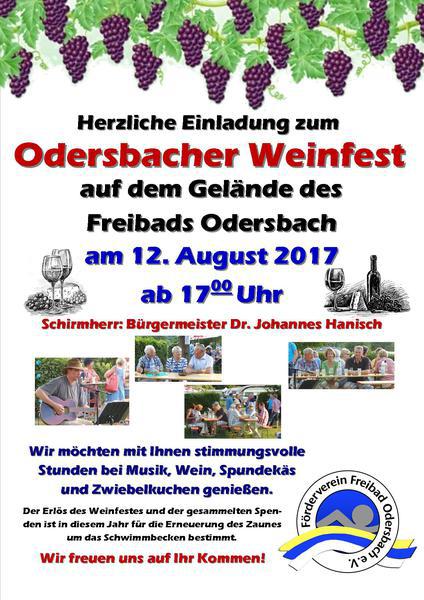 Weinfest Odersbach 2017