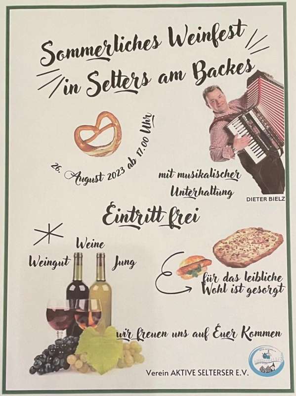 Sommerliches Weinfest Selters