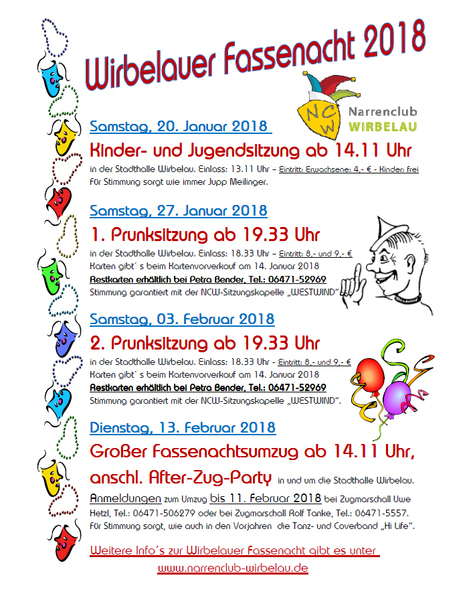 Rathausstürmung Runkel 2018